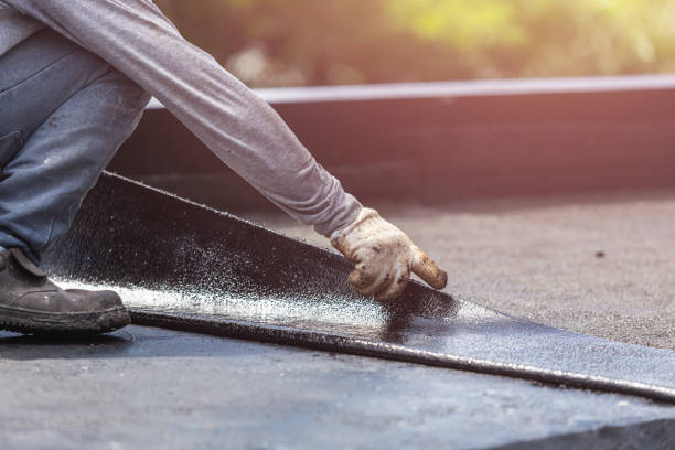 Professional Basement Waterproofing technician working in Jerome, MI